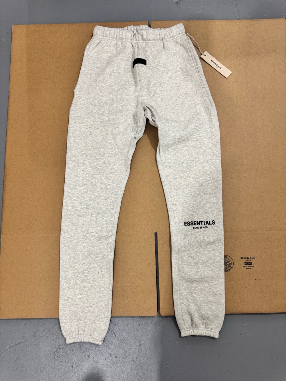 Essentials Heather Light Gray Jogger Sweatpants